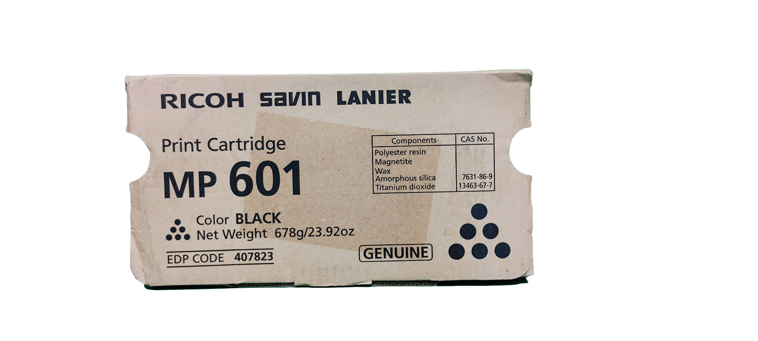 Genuine Ricoh Black Toner Cartridge | 407823 | MP 601/501/5300/5310