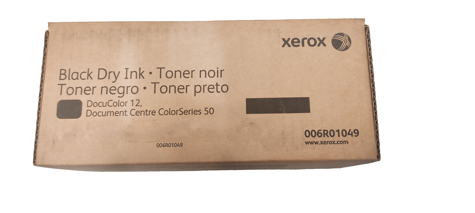 Genuine Xerox Black Dry Ink Toner Cartridge | OEM 006R01049 | DocuColor 12 | Document Centre Color Series 50