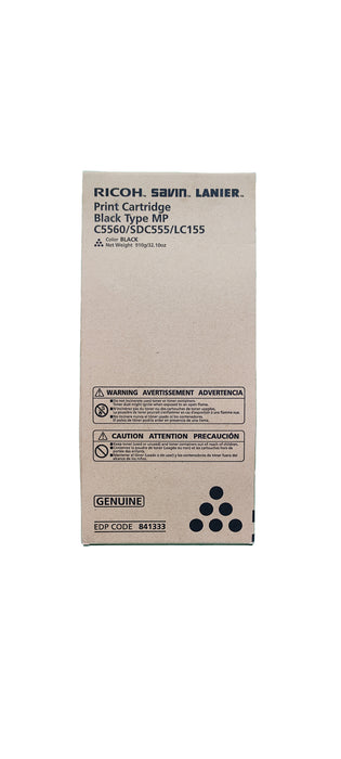 Genuine Ricoh Black Toner Cartridge | 841333 | MP C5560/SDC555/LC155