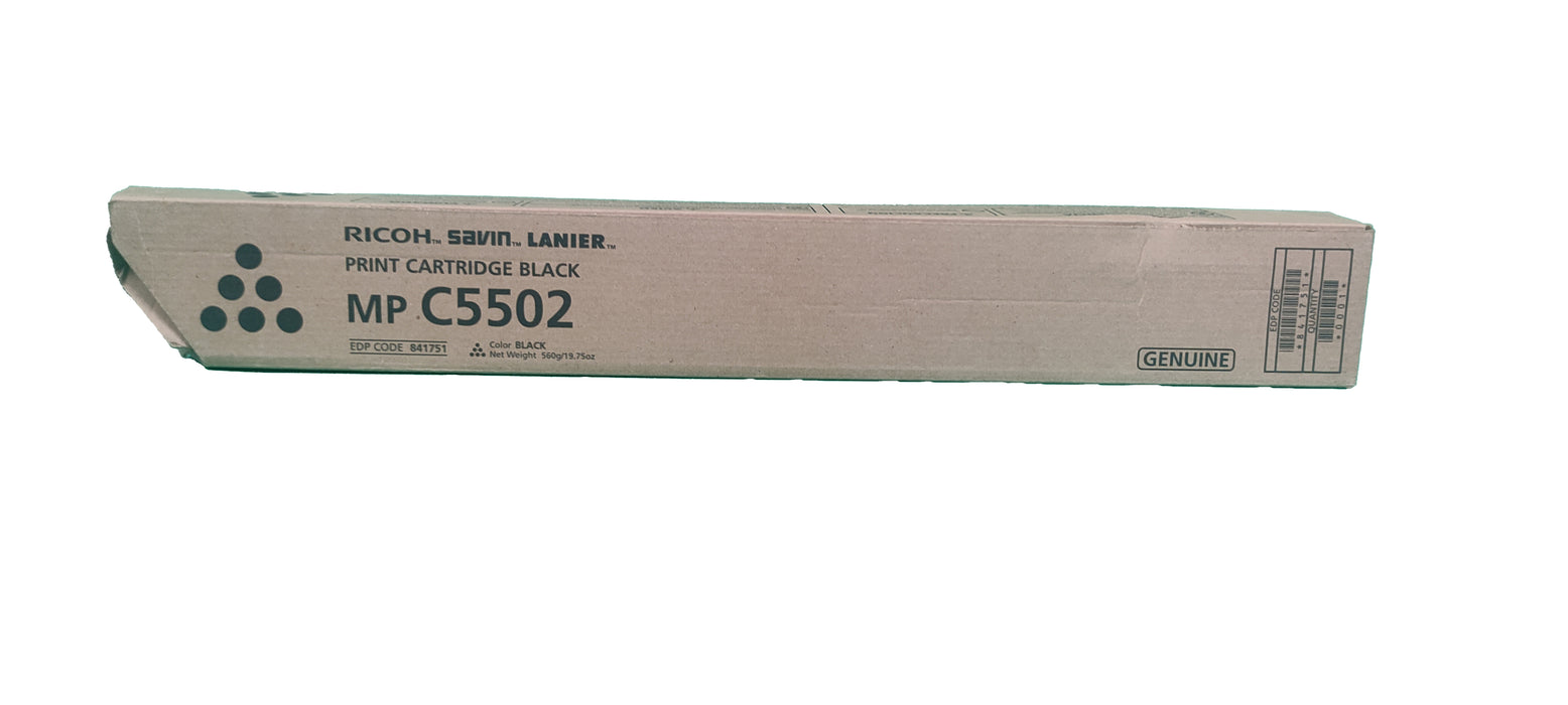 Genuine Ricoh Black Toner Cartridge | 841751 | MP C5502
