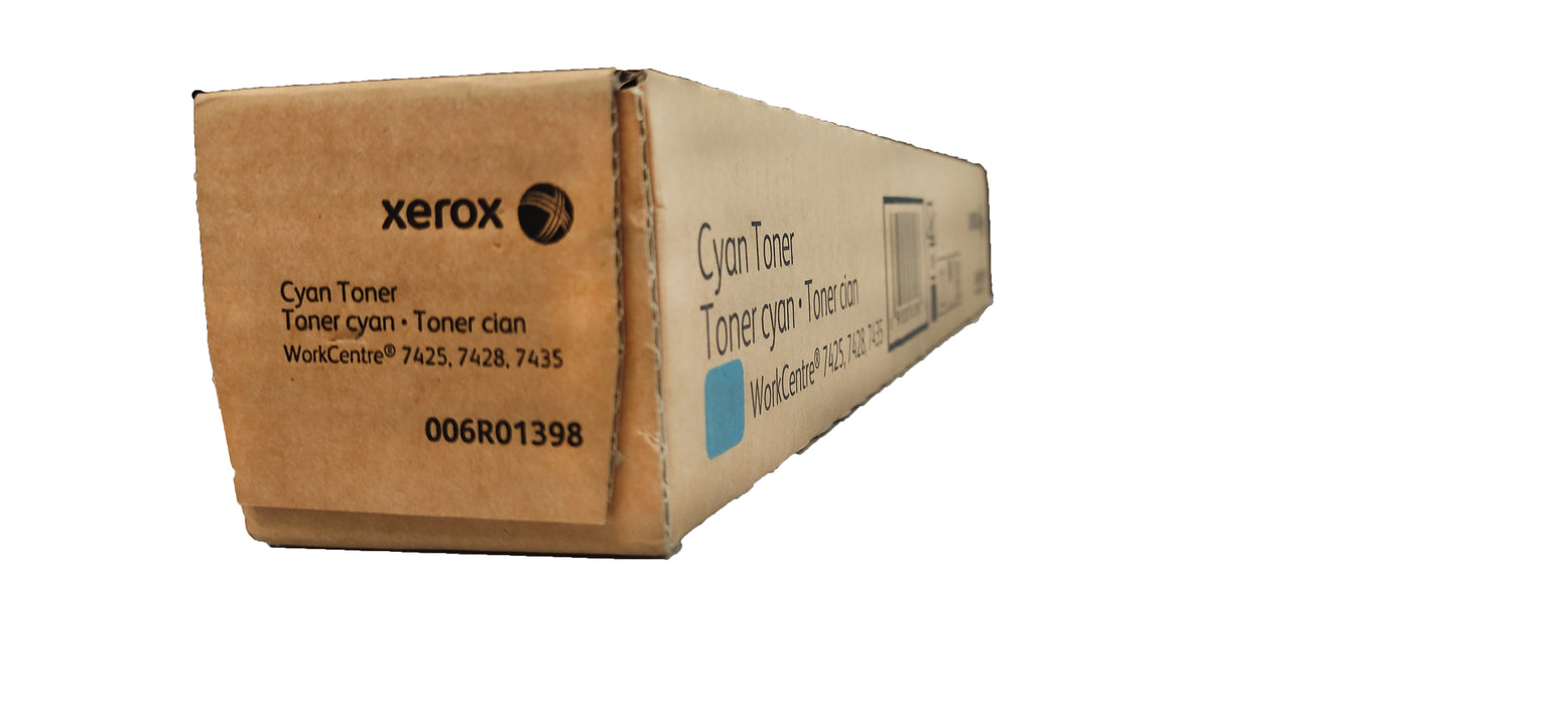 Genuine Xerox Cyan Toner Cartridge | OEM 006R01398 | Xerox WorkCentre 7425,7428, 7435