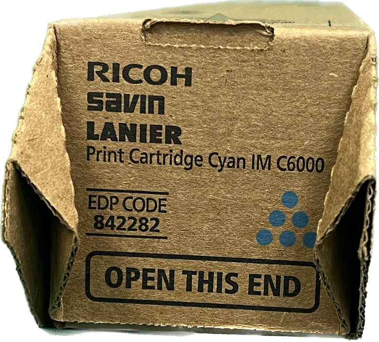 Genuine Ricoh Cyan Toner Cartridge | 842282 | IM C6000