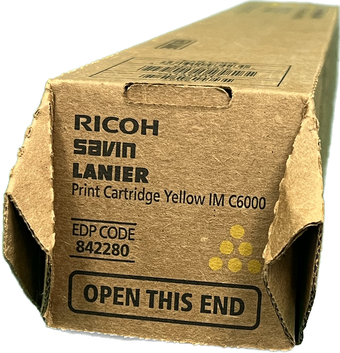 Genuine Ricoh Yellow Toner Cartridge | 842280 | IM C6000