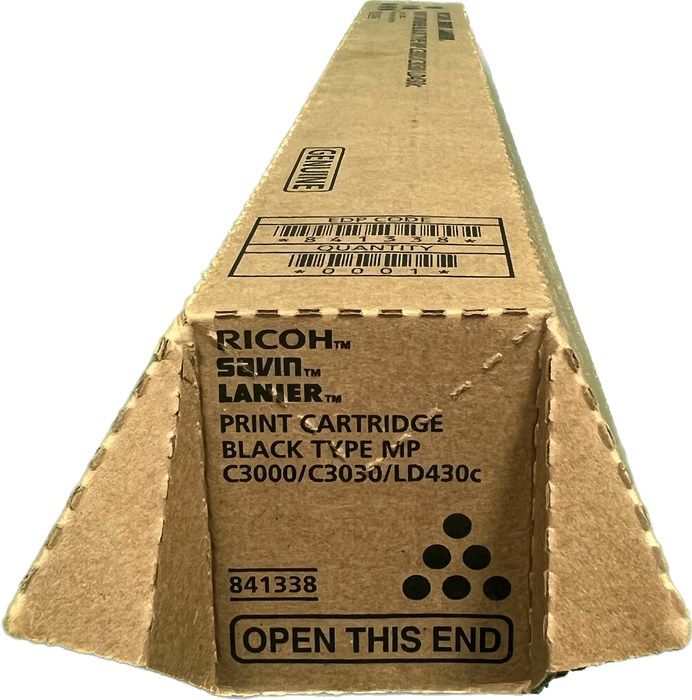 Genuine Ricoh Black Toner Cartridge | 841338 | MP C3000/C3030/LD430C
