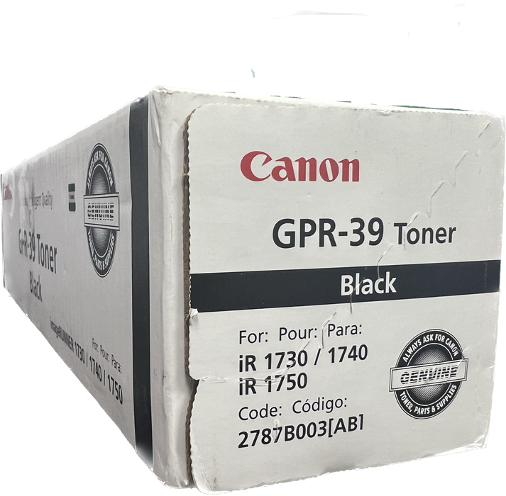 Genuine Canon Black Toner Cartridge | 2787B003 | GPR-39K