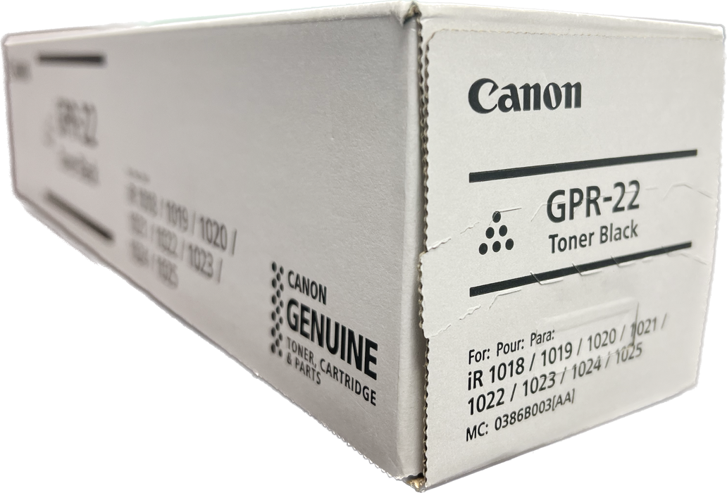 Genuine Canon Black Toner Cartridge | 0386B003 | GPR-22K