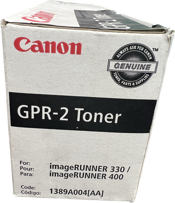 Genuine Canon Black Toner Cartridge | 1389A004 | GPR-2K