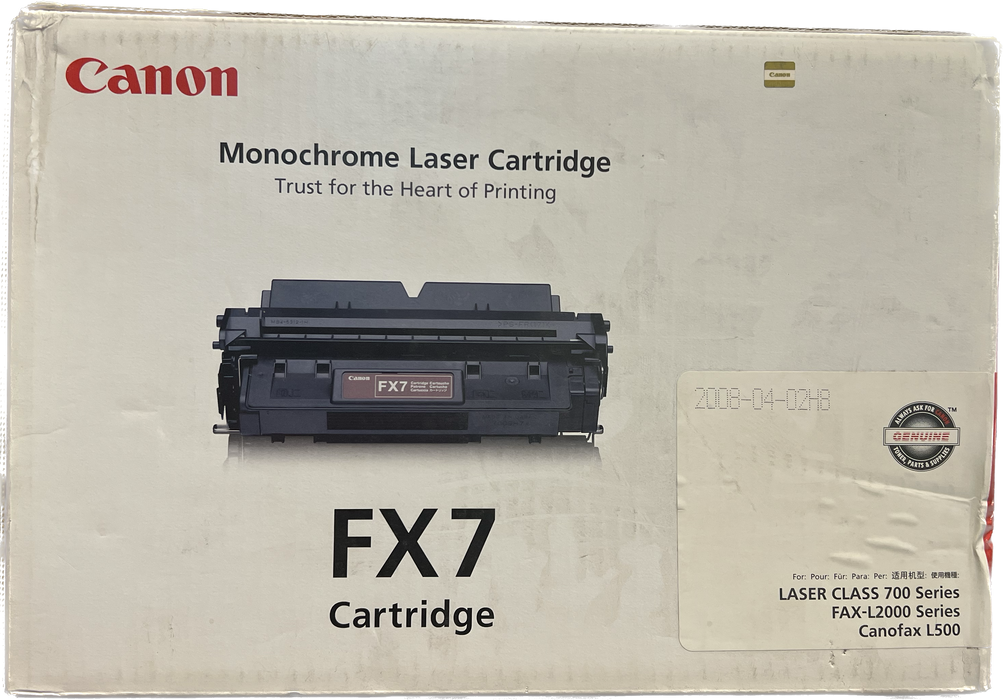 Genuine Canon Black Toner Cartridge | 7621A001 | FX-7