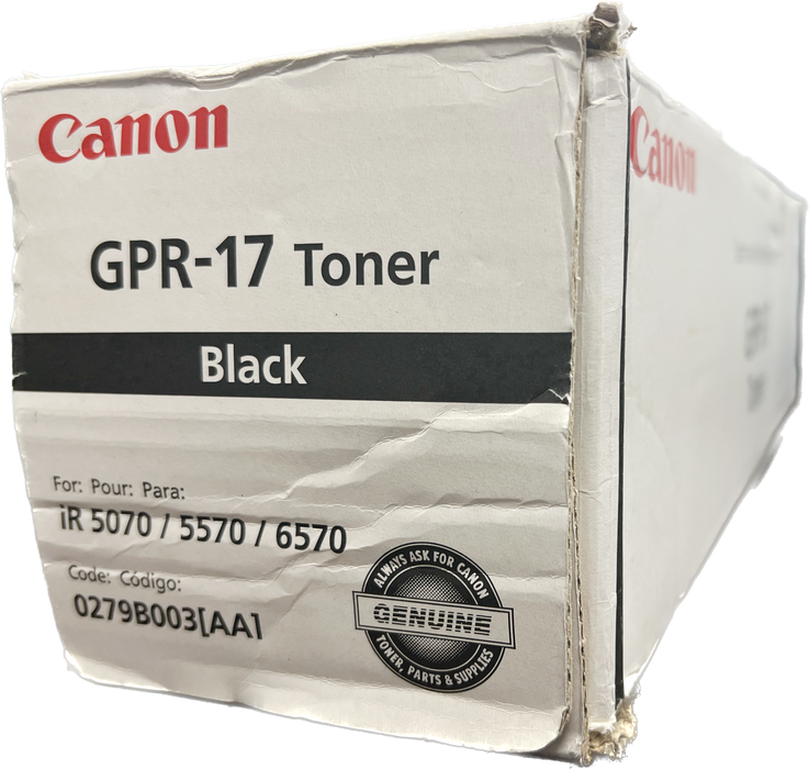 Genuine Canon Black Toner Cartridge | 0279B003 | GPR-17K