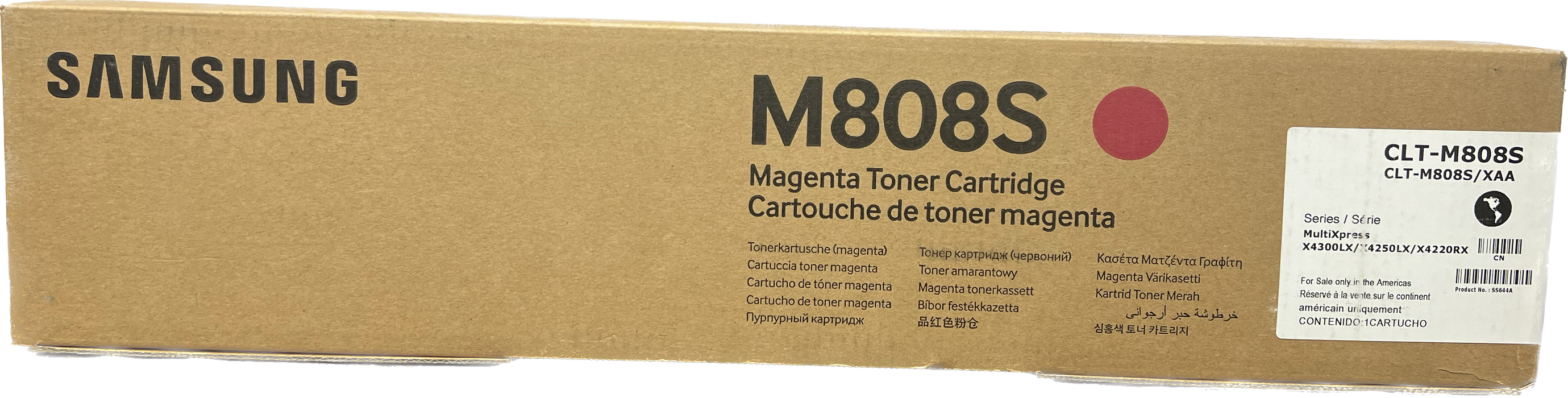 Genuine Samsung Magenta Toner Cartridge | CLT-M808S | SS644A