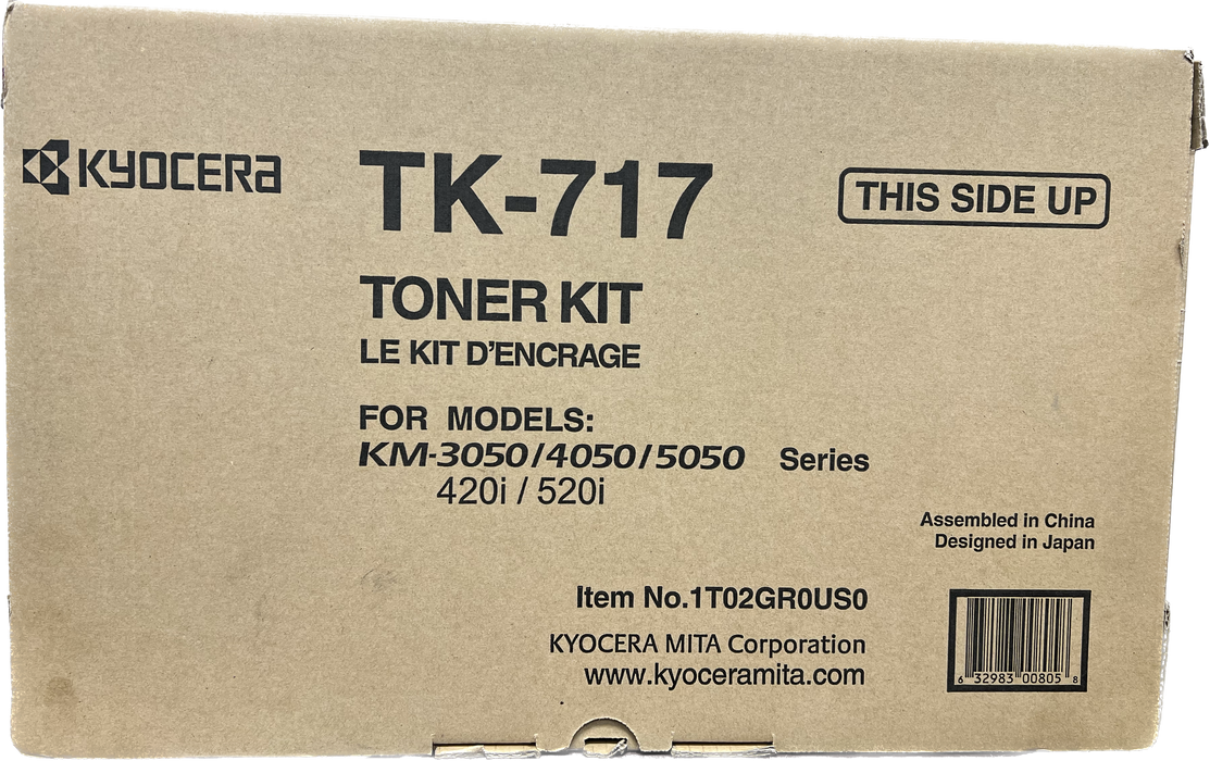 Genuine Kyocera Black Toner Cartridge | 1T02GR0US0 | TK-717