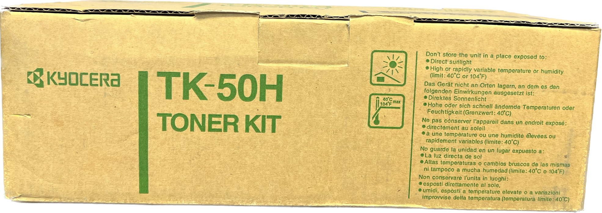 Genuine Kyocera Black Toner Cartridge | 1T02B10US0 | TK-50H