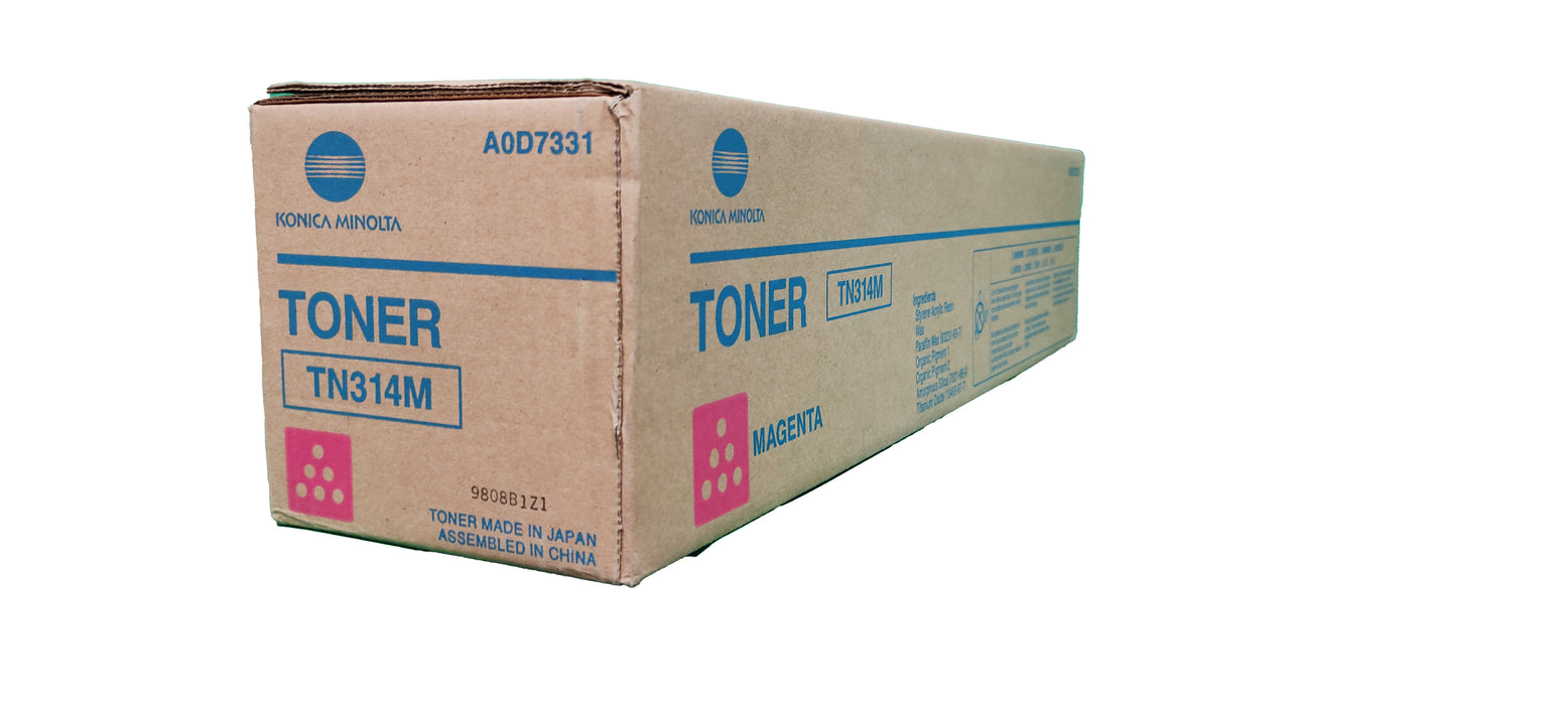 Genuine Konica Minolta Magenta Toner Cartridge | A0D7331 | TN-314M | Bizhub C353