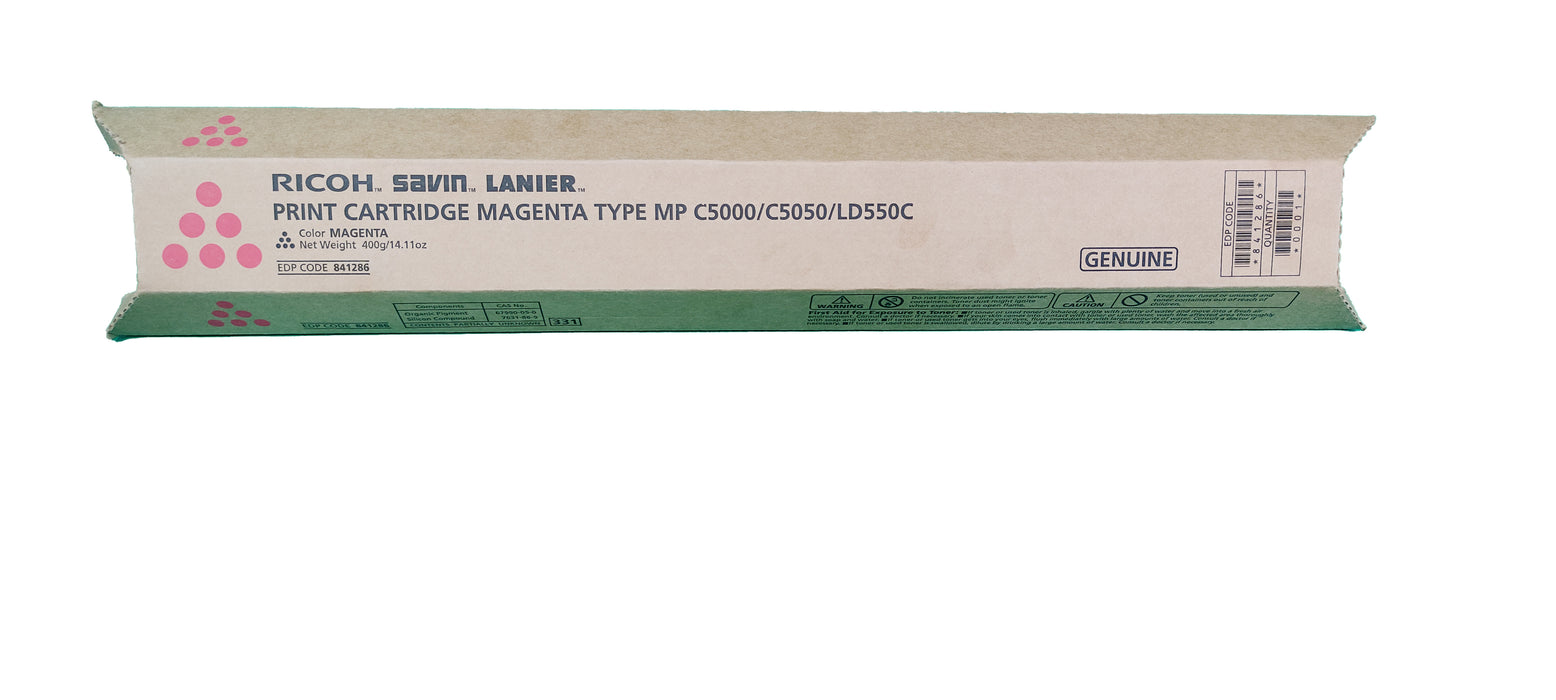 Genuine Ricoh Magenta Toner Cartridge | 841286 | MP C5000/C5050/LD550C