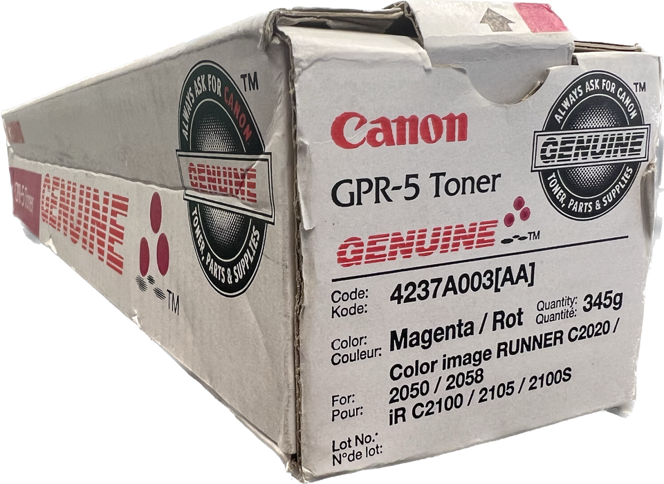 Genuine Canon Magenta Toner Cartridge | 4237A003 | GPR-5M
