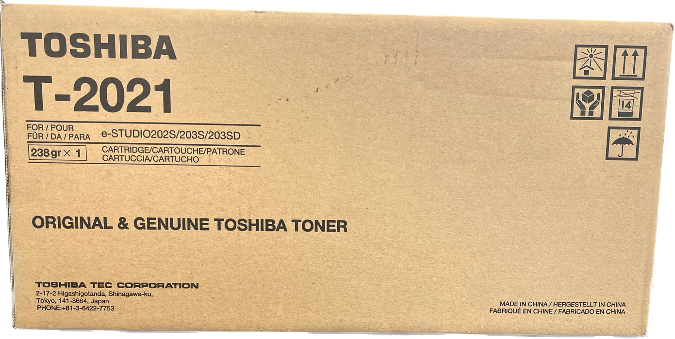 Genuine Toshiba Black Toner Cartridge | T-2021