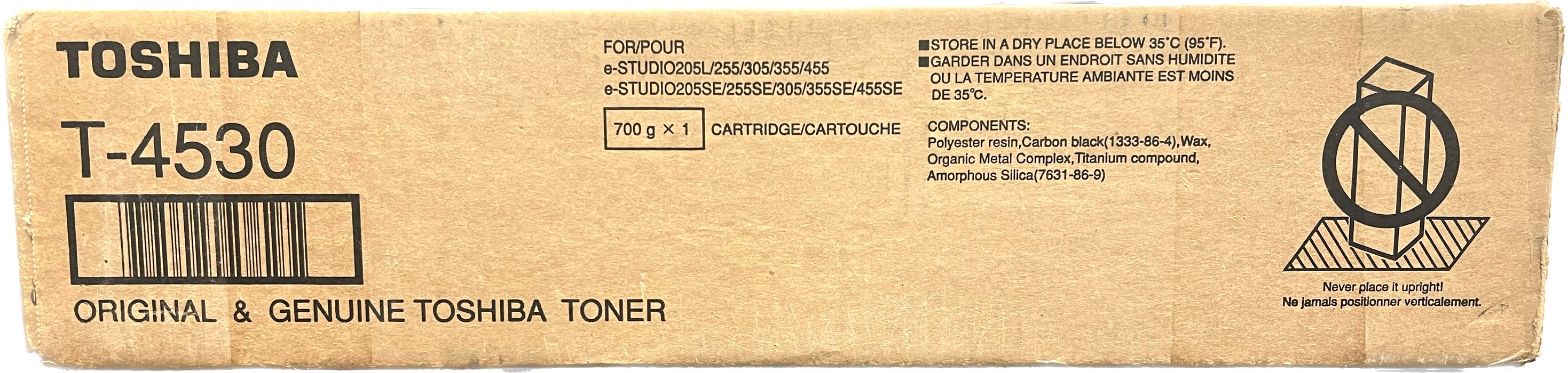 Genuine Toshiba Black Toner Cartridge | T-4530