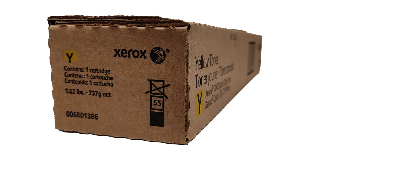 Genuine Xerox Yellow Toner Cartridge | OEM 006R01386 | Xerox Color J75, C75 Press