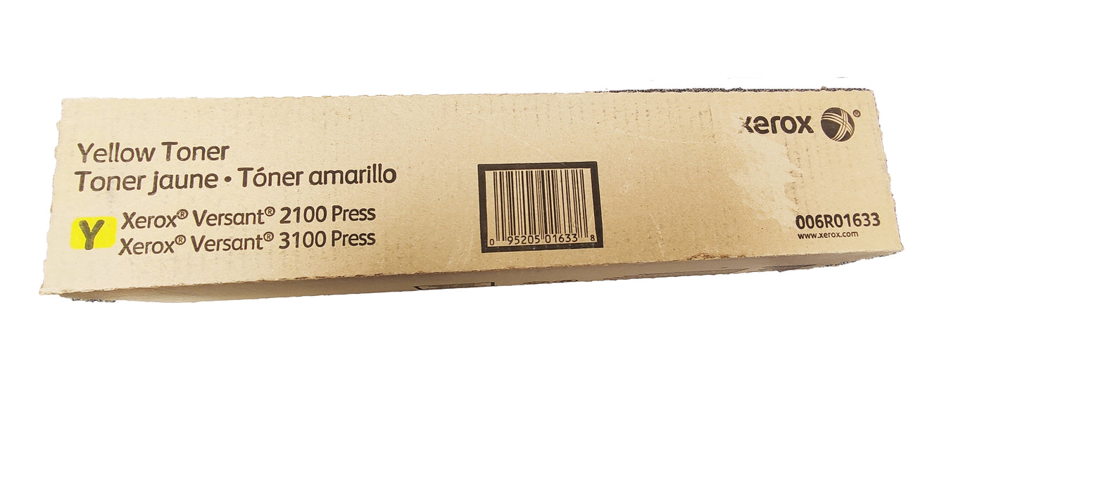 Genuine Xerox Yellow Toner Cartridge | OEM 006R01633 | Xerox Versant 2100, 3100 Press