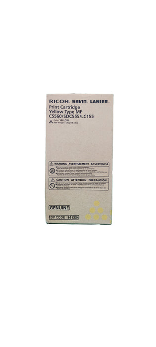 Genuine Ricoh Yellow Toner Cartridge | 841334 | MP C5560/SDC555/LC155