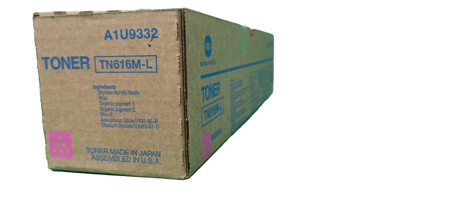 Genuine Konica Minolta Magenta Toner Cartridge | A1U9332 | TN-616ML | Bizhub Pro C6000L